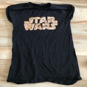 child size sparely star wars shirt